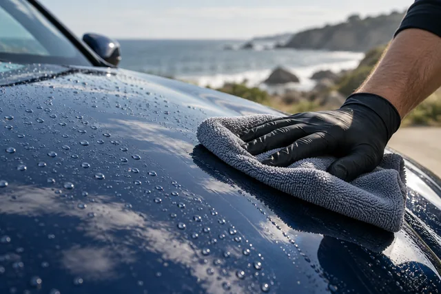 Illustrative automotive artwork from the Coastline example